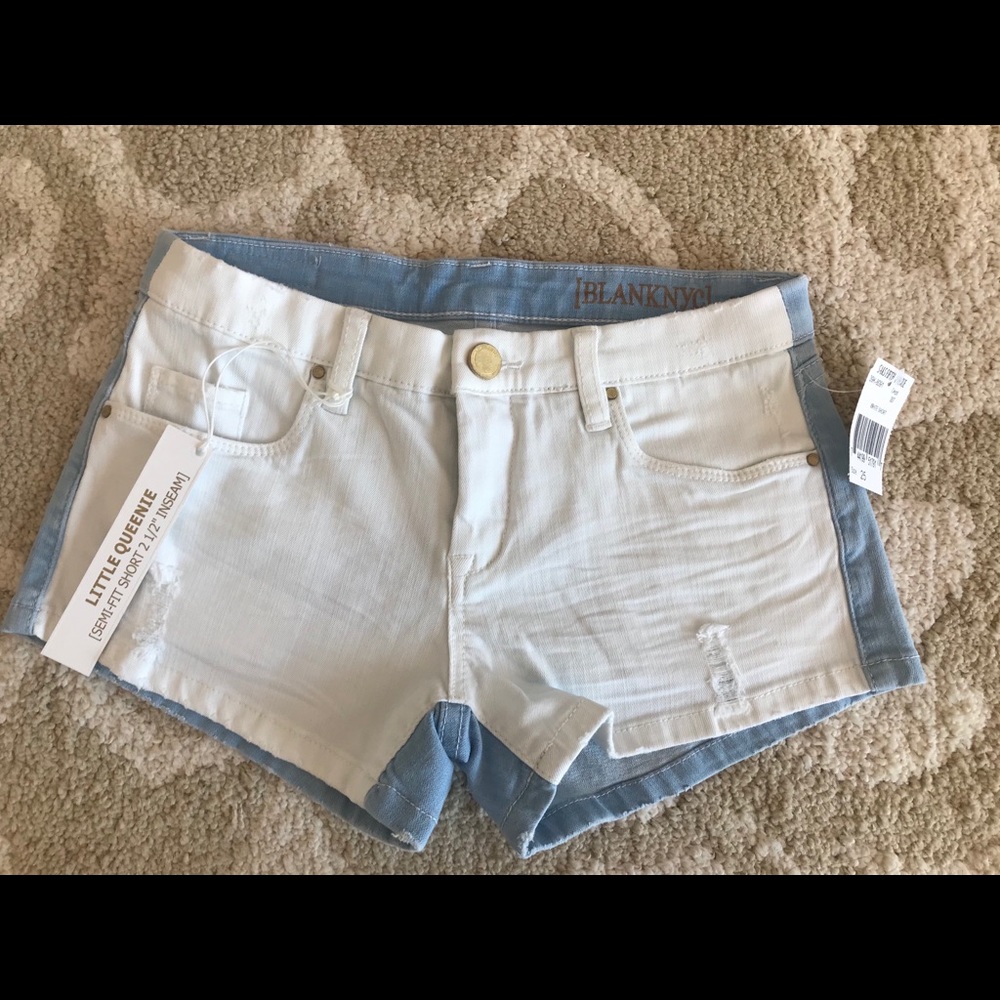 NWT Blanknyc two tone denim shorts 25